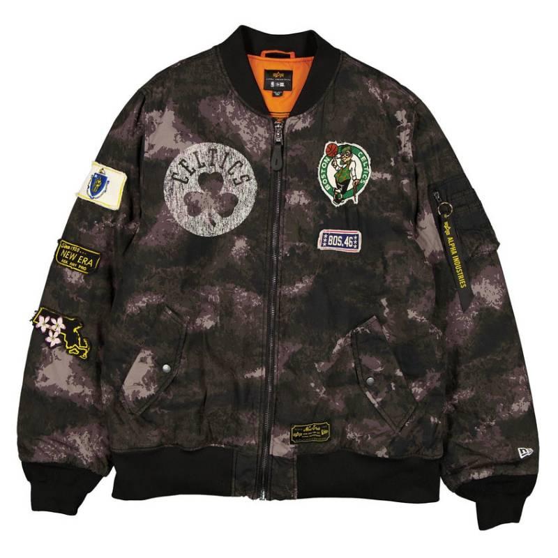 NBA ボストン・セルティックス ジャケット L NEW ERA（ニューエラ） NBA公式 メンズ アウター ジャケット MA-1