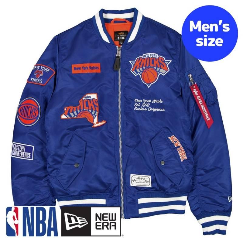 キス ニックススタジャンジャケット S NEW ERA（ニューエラ） NBA公式 メンズ アウター ジャケット MA-1
