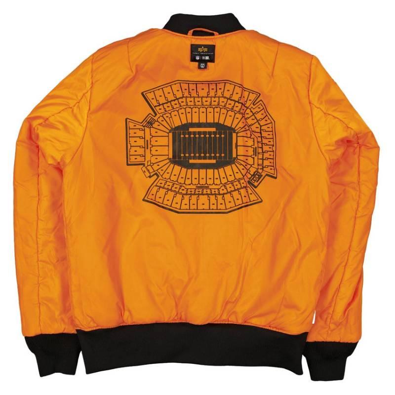 NFL公式 メンズ アウター ジャケット MA-1 スタジャン ボンバージャケット ジャンパー フィラデルフィア・イーグルス Philadelphia Eagles ニューエラxアルファの画像