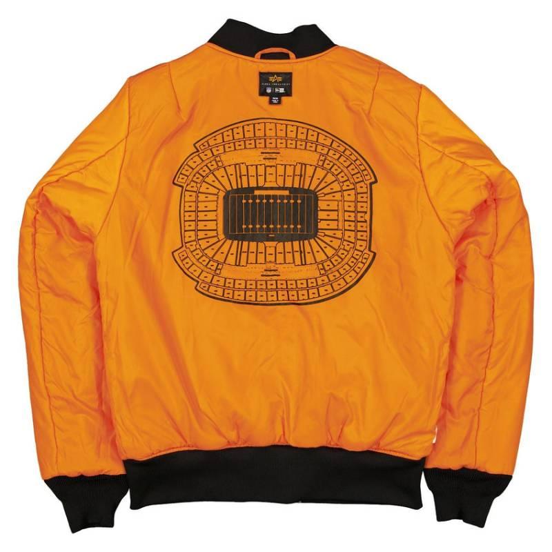NFL公式 メンズ アウター ジャケット MA-1 スタジャン ボンバージャケット ジャンパー ラスベガス・レイダース Las Vegas Raiders ニューエラxアルファの画像