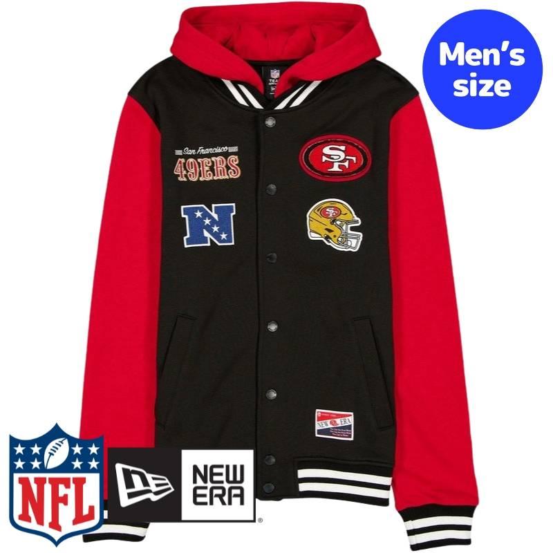 週末限定価格★NFL サンフランシスコ49ers スタジャン NEW ERA（ニューエラ） NFL公式 メンズ アウター ジャケット