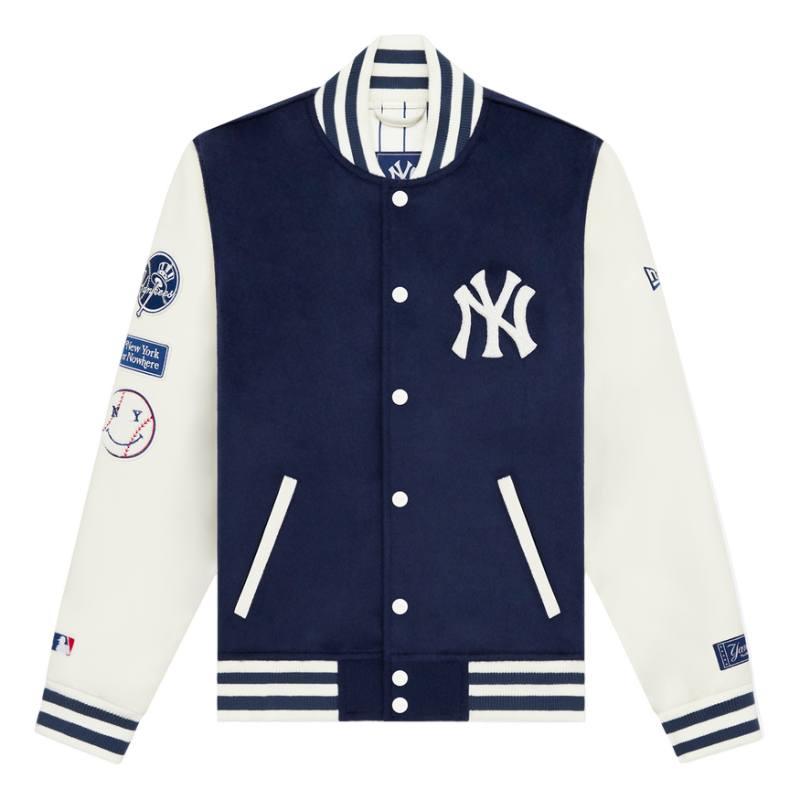 New Era MLB公式 メンズ アウター バーシティジャケット スタジャン ジャンパー ニューエラ ヤンキース ジャッジの画像