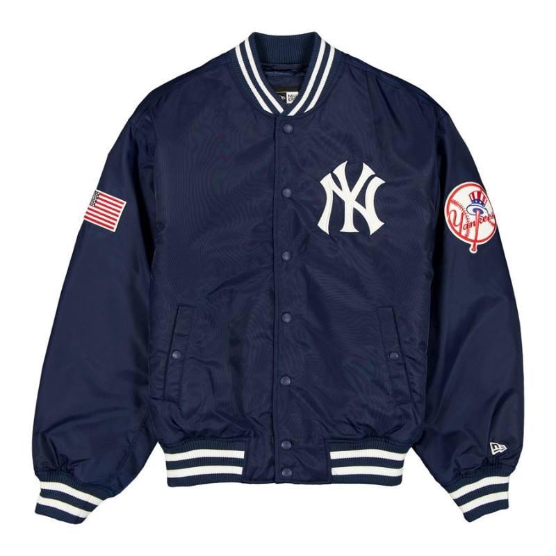 New Era MLB公式 メンズ アウター バーシティジャケット スタジャン ジャンパー ニューエラ ヤンキース ジャッジの画像
