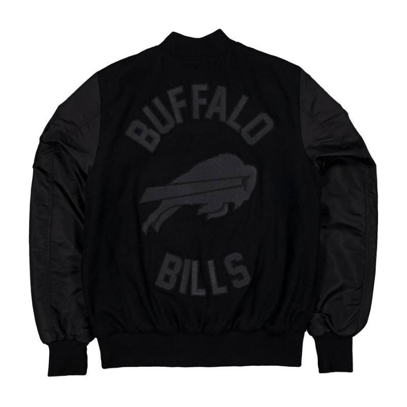 ニューエラ x アルファインダストリーズ NFL公式 メンズ アウター バーシティジャケット スタジャン ジャンパー ビルズ New Era x Alpha Industriesの画像