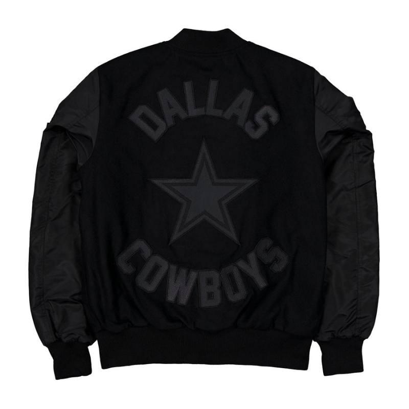 ニューエラ x アルファインダストリーズ NFL公式 メンズ アウター バーシティジャケット スタジャン ジャンパー カウボーイズ New Era x Alpha Industriesの画像