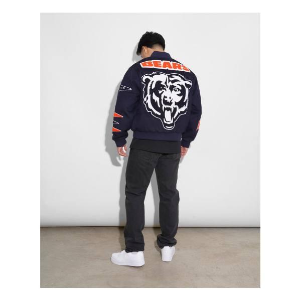 Chalk Line チョークライン NFL公式 アメフト メンズ スタジャン ジャケット アウター ジャンパー シカゴ・ベアーズ Chicago Bearsの画像