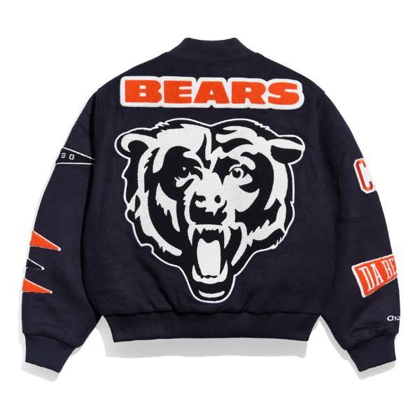 Chalk Line チョークライン NFL公式 アメフト メンズ スタジャン ジャケット アウター ジャンパー シカゴ・ベアーズ Chicago Bearsの画像