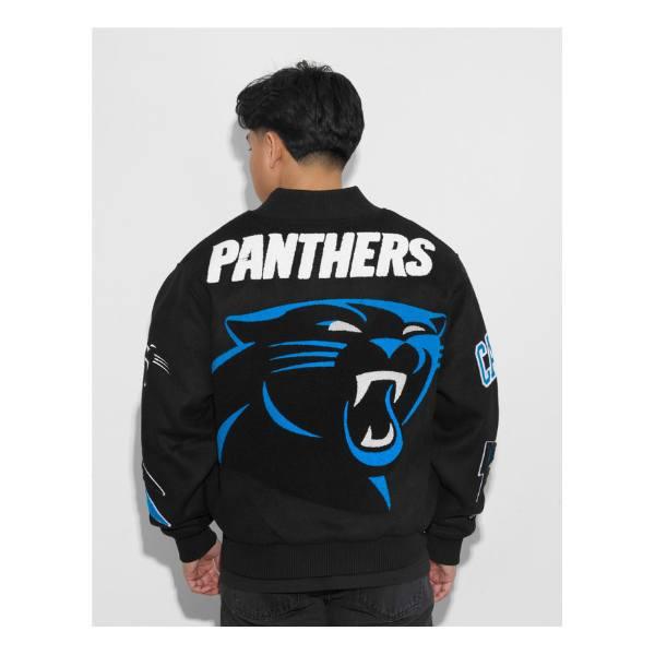 Chalk Line チョークライン NFL公式 アメフト メンズ スタジャン ジャケット アウター ジャンパー カロライナ・パンサーズ Carolina Panthersの画像
