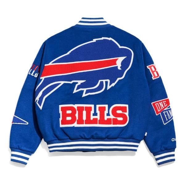 Chalk Line チョークライン NFL公式 アメフト メンズ スタジャン ジャケット アウター ジャンパー バッファロー・ビルズ Buffalo Billsの画像