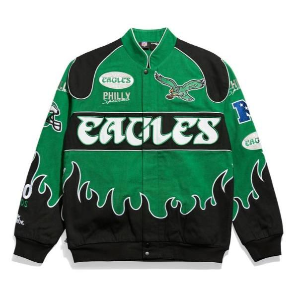 Chalk Line チョークライン NFL公式 アメフト メンズ スタジャン ジャケット アウター ジャンパー フィラデルフィア・イーグルス Philadelphia Eaglesの画像
