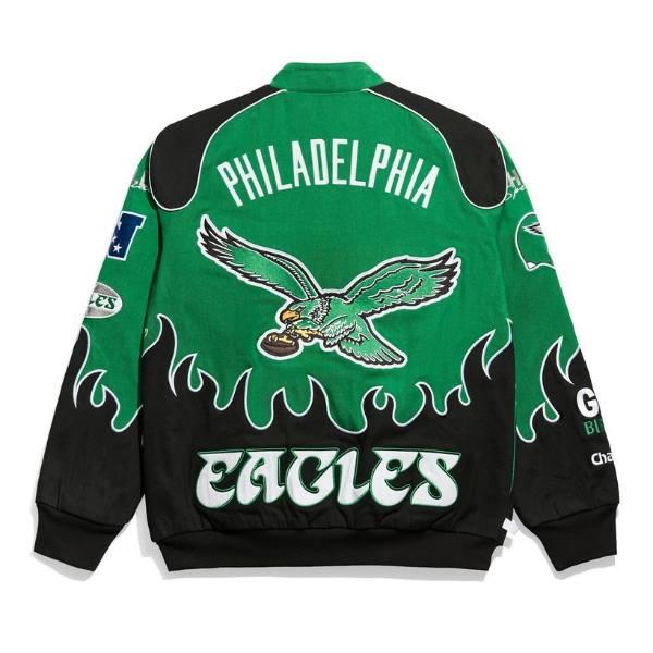 Chalk Line チョークライン NFL公式 アメフト メンズ スタジャン ジャケット アウター ジャンパー フィラデルフィア・イーグルス Philadelphia Eaglesの画像