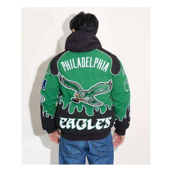 Chalk Line チョークライン NFL公式 アメフト メンズ スタジャン ジャケット アウター ジャンパー フィラデルフィア・イーグルス Philadelphia Eaglesの画像
