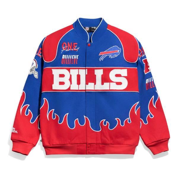 Chalk Line チョークライン NFL公式 アメフト メンズ スタジャン ジャケット アウター ジャンパー バッファロー・ビルズ Buffalo Billsの画像