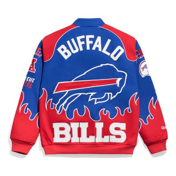 Chalk Line チョークライン NFL公式 アメフト メンズ スタジャン ジャケット アウター ジャンパー バッファロー・ビルズ Buffalo Billsの画像