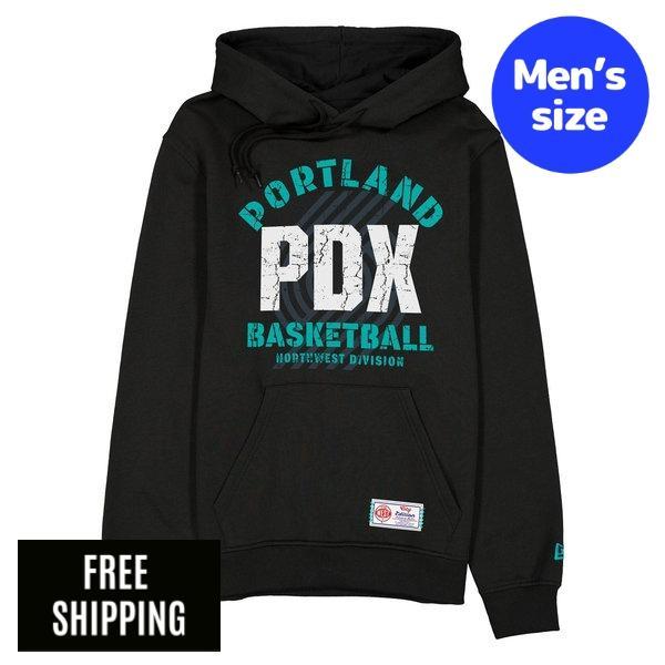 NBA メンズ パーカー 長袖トップス トレイルブレイザーズ New Era ニューエラ Portland Trail Blazers 2025 City Edition Hoodie