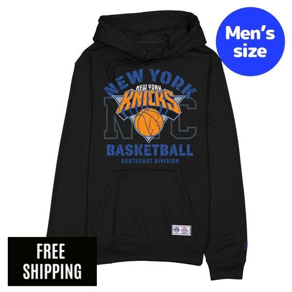 NBA メンズ パーカー 長袖トップス ニックス New Era ニューエラ New York Knicks 2025 City Edition Black Hoodie