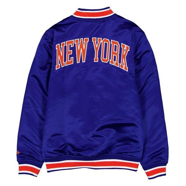 New York Knicks スウェット ナイロンジャケット NEW ERA（ニューエラ） NBA ニューヨーク・ニックス メンズ スタジャン