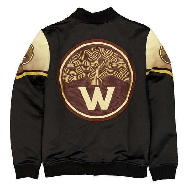 NBA ゴールデンステイト・ウォリアーズ メンズ スタジャン ジャケット New Era ニューエラ Golden State Warriors 2025 City Edition Black Jacketの画像