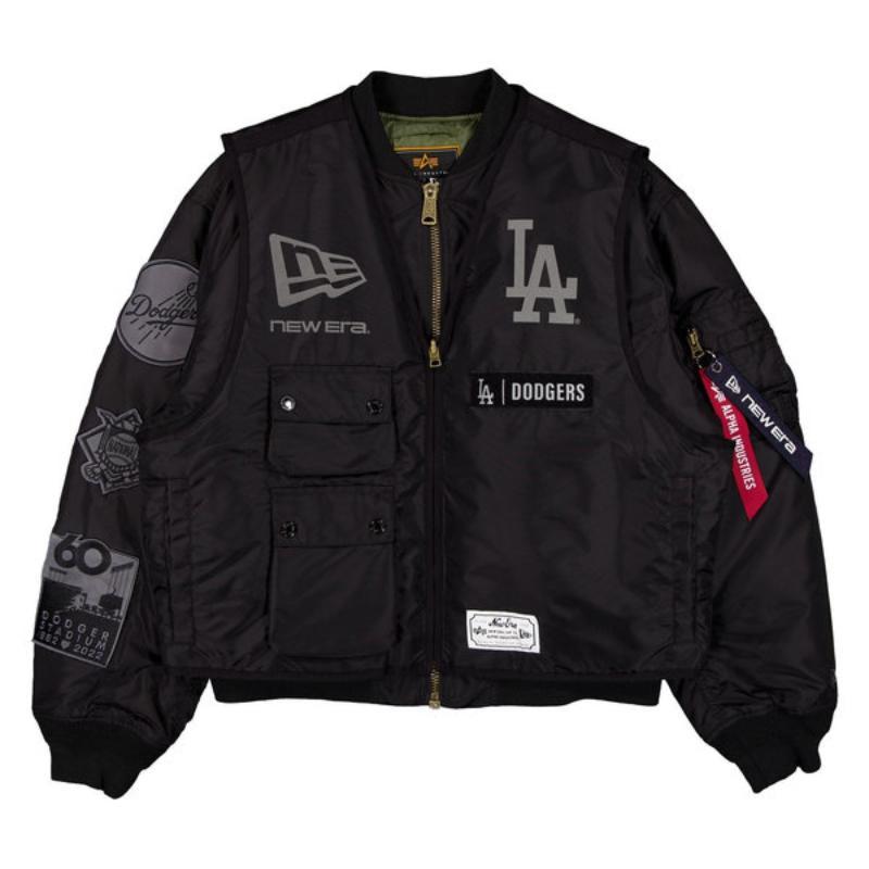 NEW ERA（ニューエラ） MLB メンズ MA-1 ジャケット ベスト 取り外し
