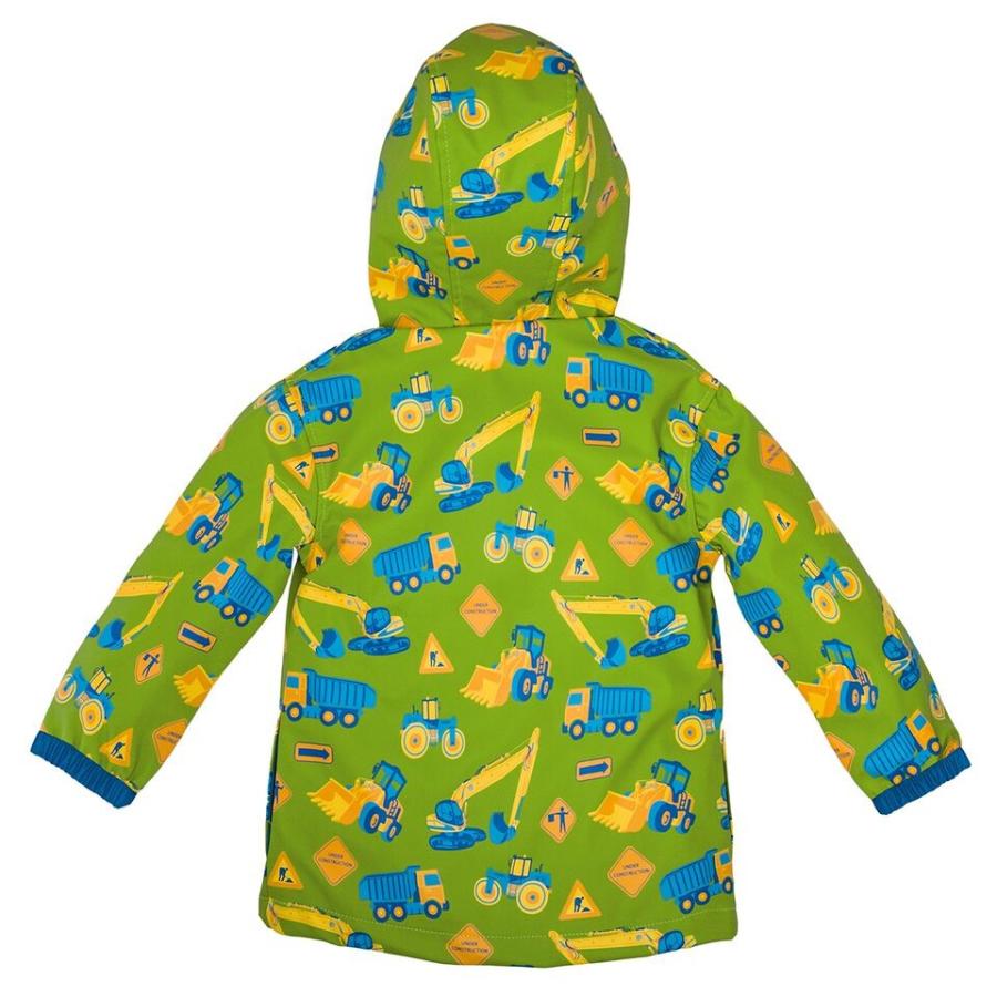 キッズ レインコート 雨具 カッパ 車 ショベルカー ダンプカー Stephen