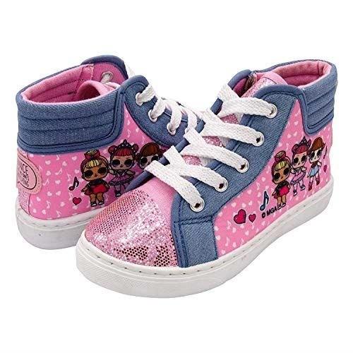 L O L Surprise L O L サプライズ ハイカットスニーカー Pink Denim 子供靴 シューズ エルオーエルサプライズ Pymr Go Th