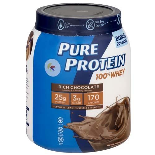 Pure Protein 100 Whey Powder Rich Chocolate（リッチチョコレート）, 1.75 pounds