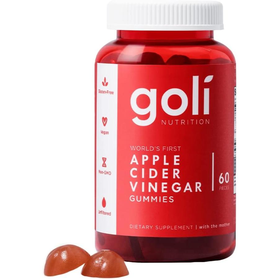 Goli Nutrition World's First Apple Cider Vinegar Gummy（アップルサイダービネガー グミ