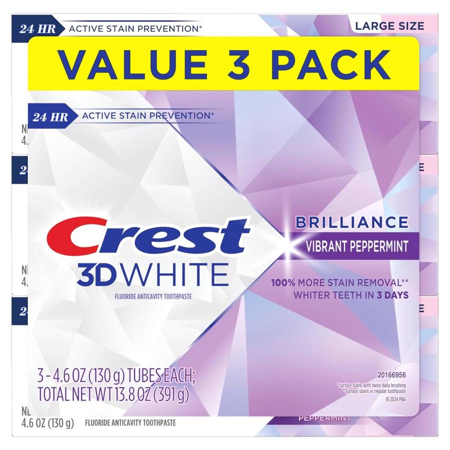 クレスト3Dホワイトブリリアンス歯磨き粉 130g×3個 お買い得セット