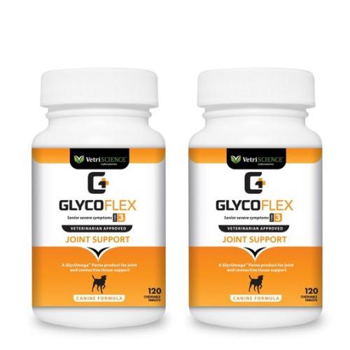 グリコフレックス 3 タブレット 犬用サプリ 120粒 ×2個セット