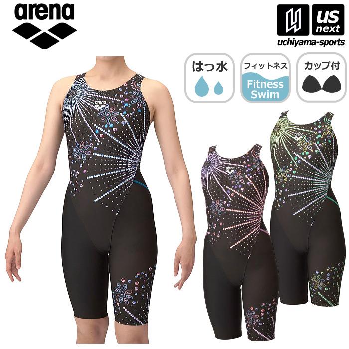 アリーナ 水泳 レディース フィットネス水着 フィットネスワンピーススパッツ オープンバック・ひっかけパッド 2025年春夏モデル  [M便 1/1](自社) | アリーナ
