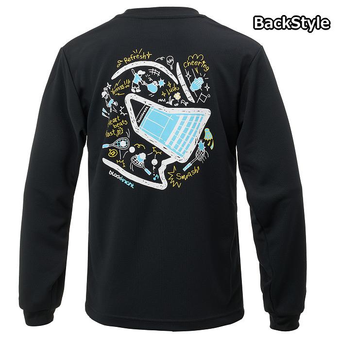 ブラックナイト バドミントン メンズ 長袖Tシャツ ドライロングTシャツ
