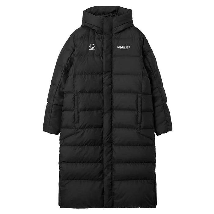 美品　デサント　ツートンカラー　中綿　ダウン　ジャケット　コート MOVESPORT デサント ムーブスポーツ メンズ スーパーロングダウン