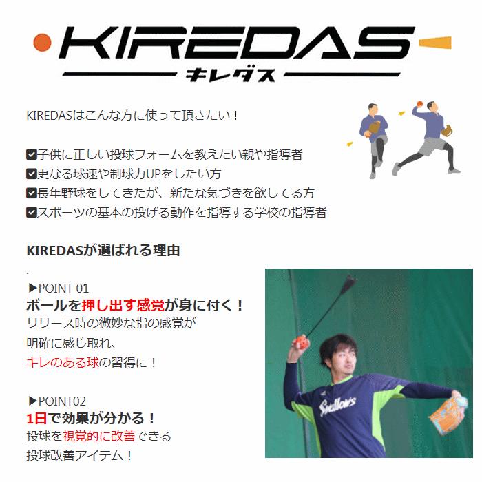 キレダス KIREDAS V2 ノーマルタイプ 初心者向け 野球 トレーニング