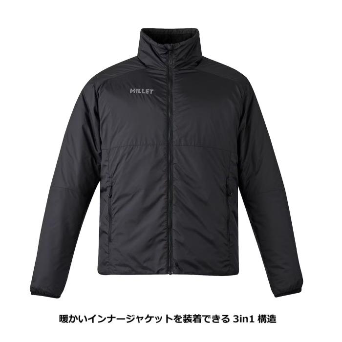 MILLET POBEDAⅢ　3in1　ブラックXL MILLET（ミレー） 【物価高応援クーポン配布中】ミレー メンズ ポベダ
