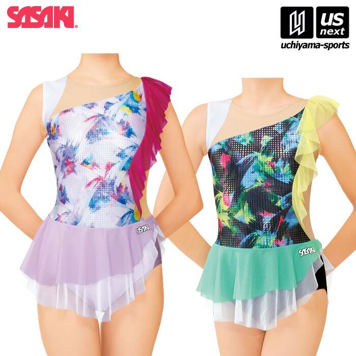 ササキスポーツ ササキ 新体操 ジュニア用 スカート付きレオタード