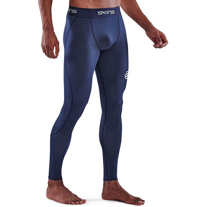 SKINS メンズロングタイツ 1シリーズ　ネイビー　サイズs スキンズ　美品 SKINS スキンズ S-1 メンズ ロングタイツ ネイビー 18171110