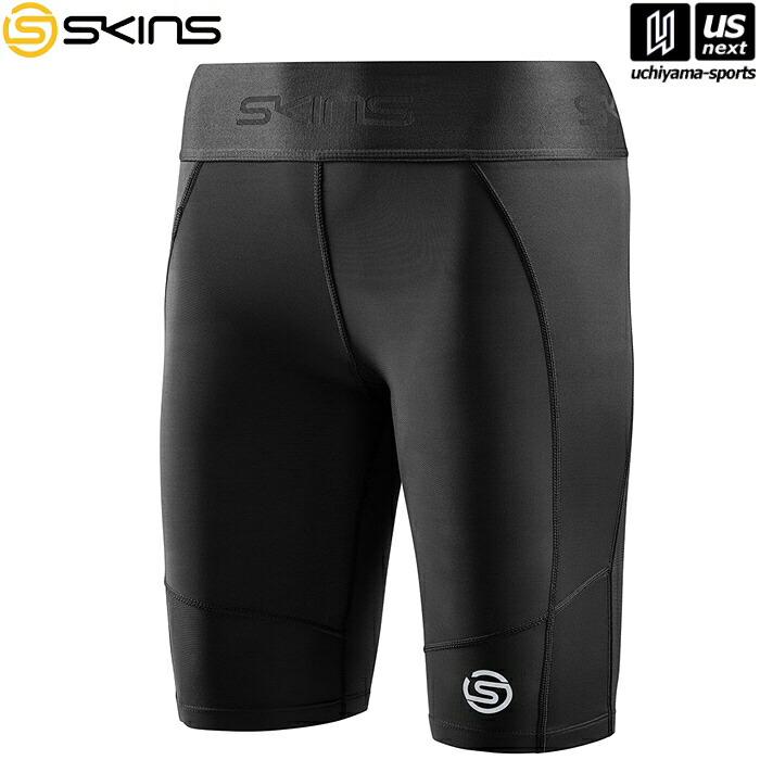 【物価高応援クーポン配布中】スキンズ S-3 レディース ウィメンズ ハーフタイツ ブラック 18271340 [取り寄せ] 沖縄配送不可 [自社](メール便不可) SKINS（スキンズ） S-3 レディース ウィメンズ ハーフタイツ ブラック