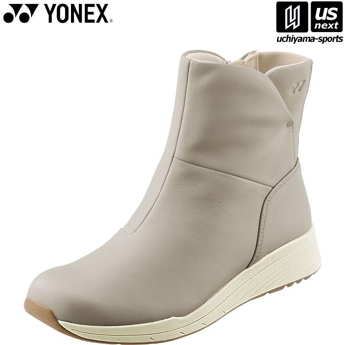 【物価高応援クーポン配布中】ヨネックス レディース レザーブーツ パワークッション L124 グレージュ SHWL124 靴幅3.5E 2025年継続モデル 沖縄配送不可 [取り寄せ][自社](メール便不可) YONEX（ヨネックス） レディース レザーブーツ パワークッション L124