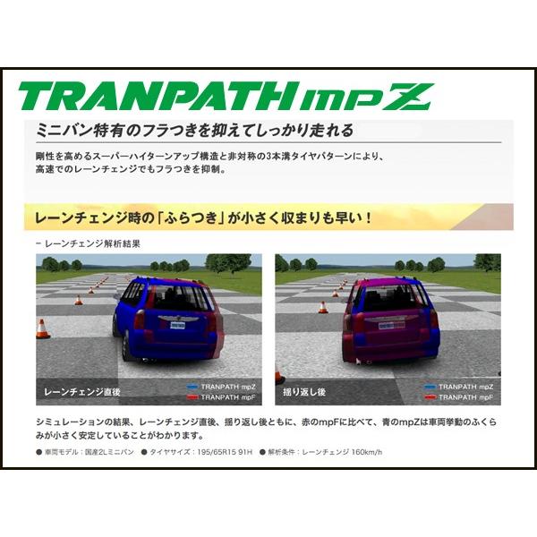 215/55R18 99V トランパス mpZ TRANPATH トーヨー タイヤ TOYO TIRES 215/55 18インチ 国産 ミニバン サマー 低燃費｜us-store｜03