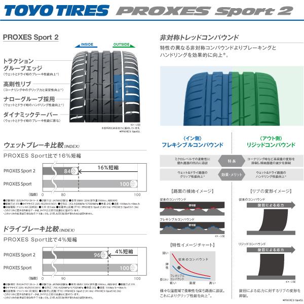 PROXES 2本セット 265/35R19 Sport2 国産 トーヨー タイヤ 265/35ZR19