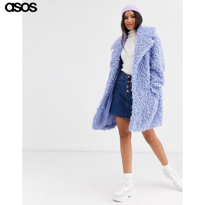 エイソス レディース ベビーブルー コート ボア Fl09 04 1 Us Style Yahoo 店 通販 Yahoo ショッピング