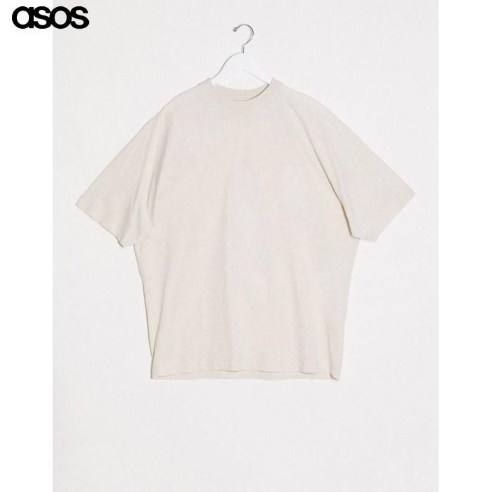 エイソス メンズ ベージュ 半袖tシャツ オーバーサイズ ラグラン Fm05 2837 1 Us Style Yahoo 店 通販 Yahoo ショッピング