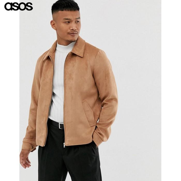 エイソス メンズ タン スエードジャケット フェイク Fm09 1191 1 Us Style Yahoo 店 通販 Yahoo ショッピング