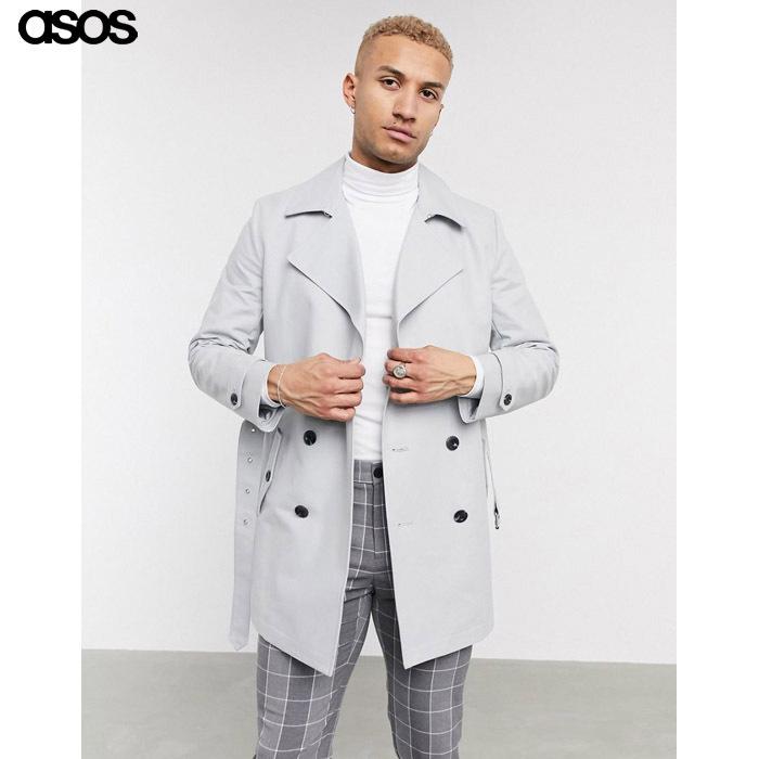 爆安プライス エイソス メンズ グレー トレンチコート ベルト ダブルブレスト Fm09 27 1 Us Style Yahoo 店 通販 Yahoo ショッピング 新発 Lewisfamilyinsurance Com