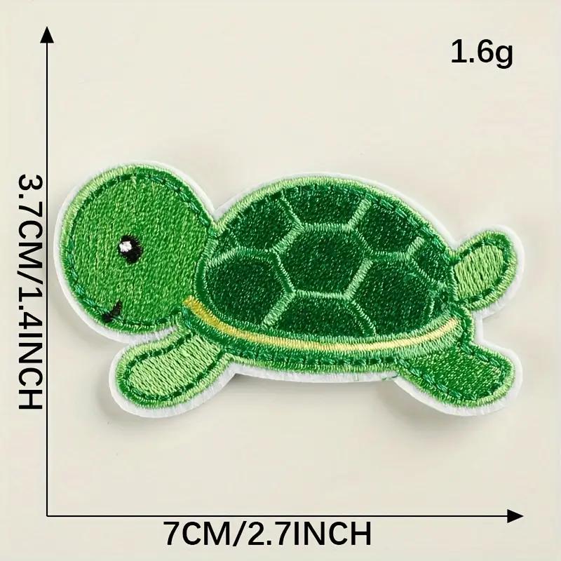 ワッペン 3枚セット 亀 かめ カメ 子供 アイロン アップリケ アイロンワッペン 刺繍 | ブランド登録なし | 04