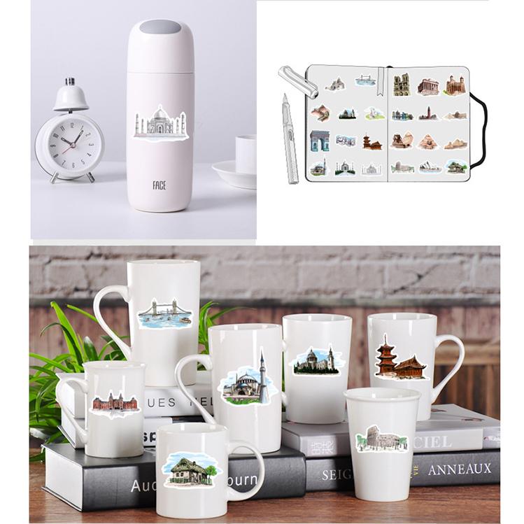 36枚 ステッカー 景勝地 世界遺産 防水 耐水 シール 詰め合わせ 車