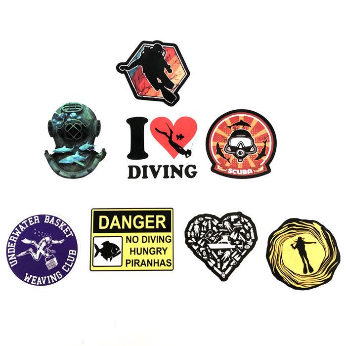 60枚 ステッカー ダイビング 防水 耐水 シール 詰め合わせ 車