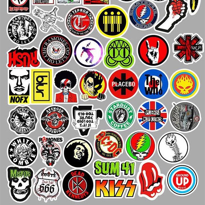 ローリングストーンズ ローリングストーンズ防水ステッカー ロック防水