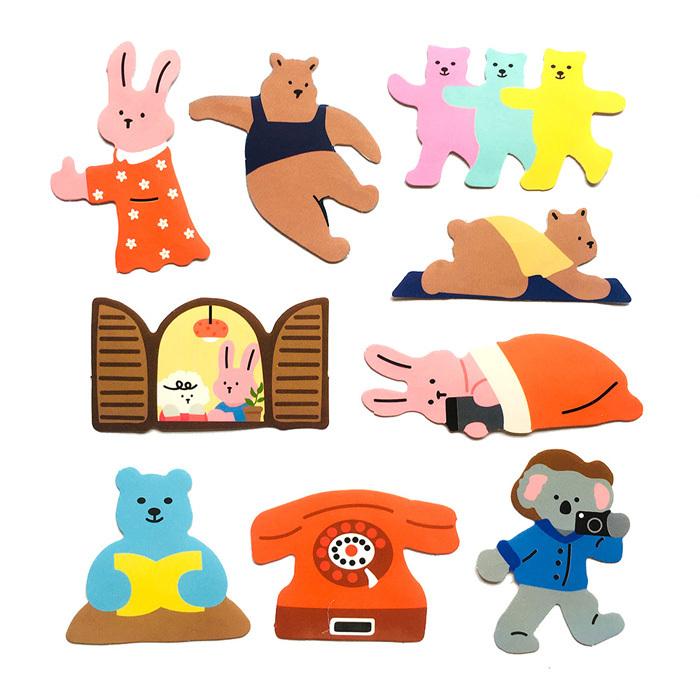 33枚 ステッカー 動物 防水 耐水 シール 詰め合わせ 車 : US