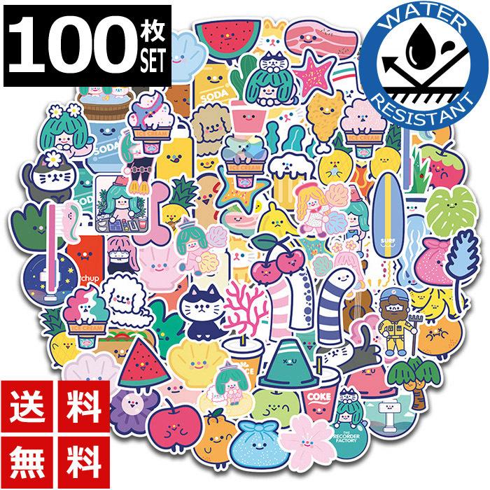 100枚 ステッカー イラスト 手書き 防水 耐水 シール 詰め合わせ 車 Sticker 0447 Us Style Yahoo 店 通販 Yahoo ショッピング